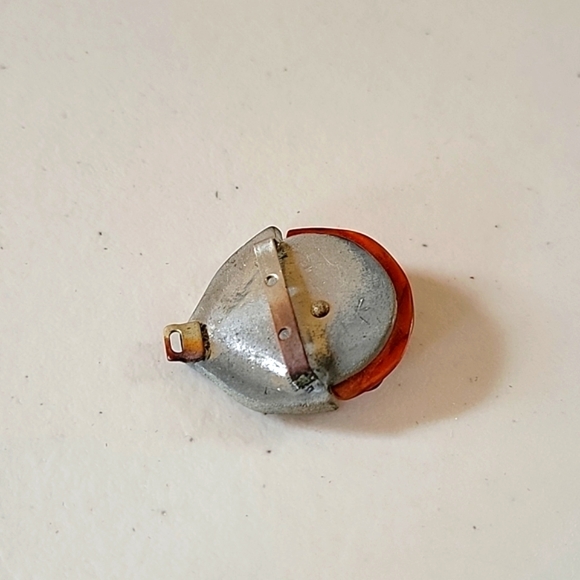 Antique Vintage Rhinestone Celluloid Scarf Clip Pendant - Picture 4 of 6